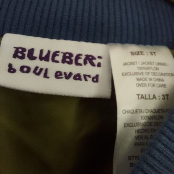 Blueberi Boulevard Jacket Size 3T Blue Bomber Pilot In Training - Picture 4 of 8